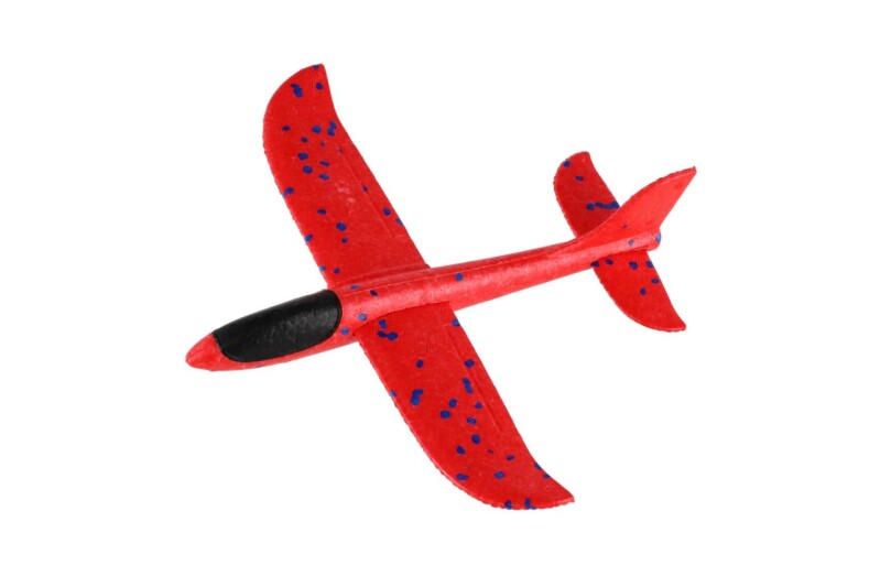 Letadlo vystřelovací pěnové s pistolí 26cm červené